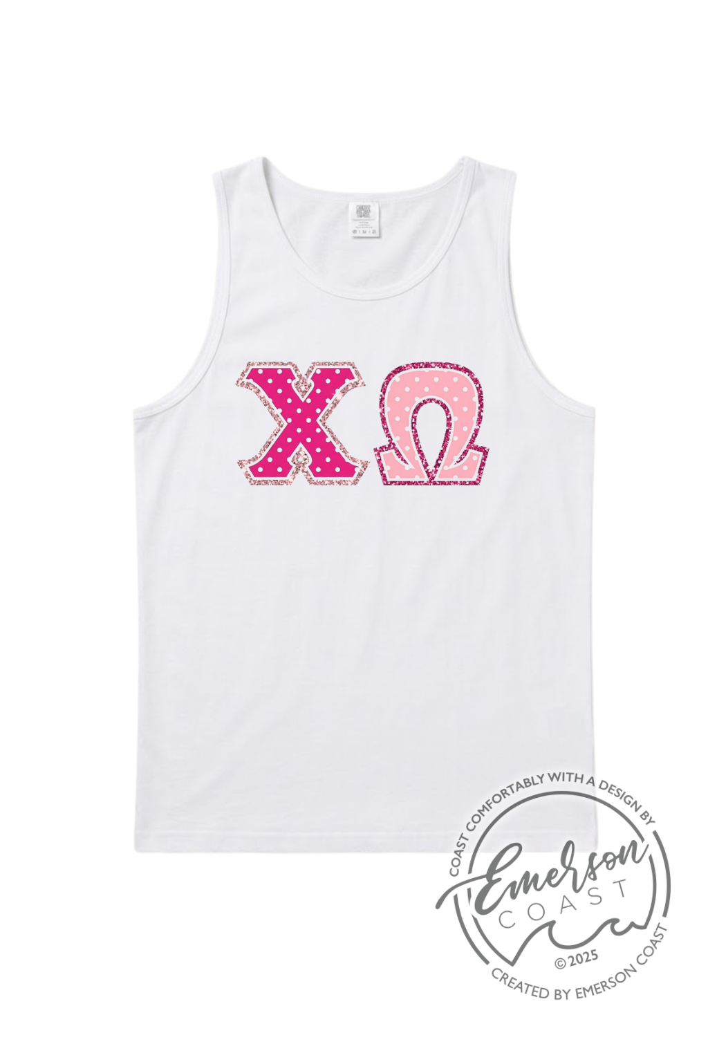 Chi Omega Pinkalicious Sparkle tank