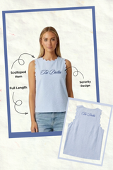 Emerson Coast Exclusive Scalloped Hem Tank