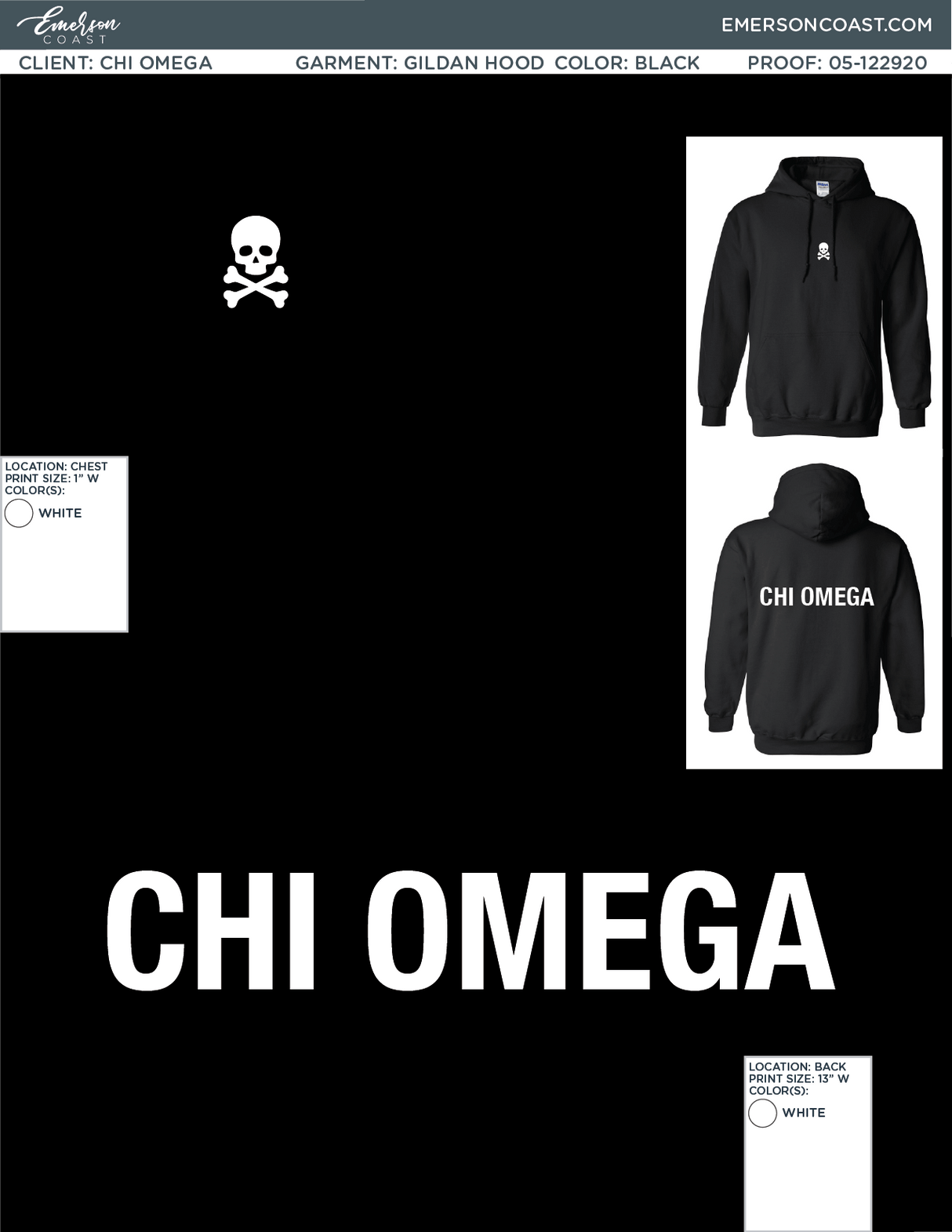 05-122920 Chi Omega University of Tennessee Chattanooga Hoodie 2020-01