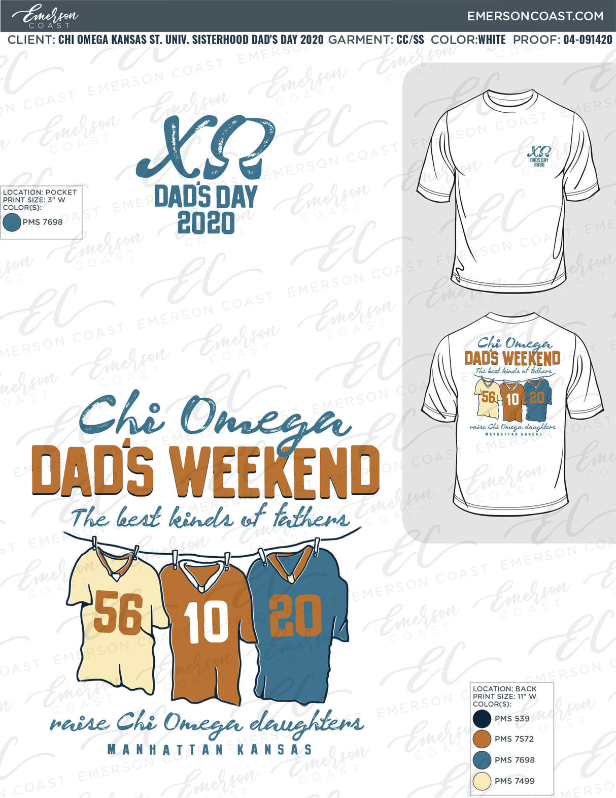 04-091420 Chi Omega Kansas State University Sisterhood Dad's Day 2020