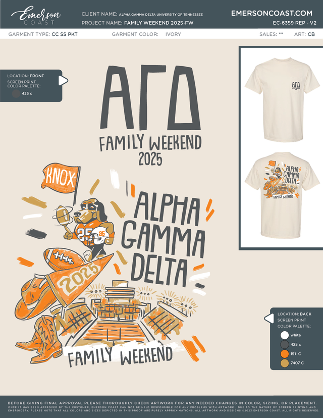 EC-6359 REP Alpha Gamma Delta University of Tennessee Family Weekend 2025-FW