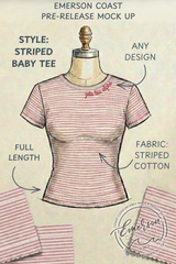 Emerson Coast Striped Baby Tee