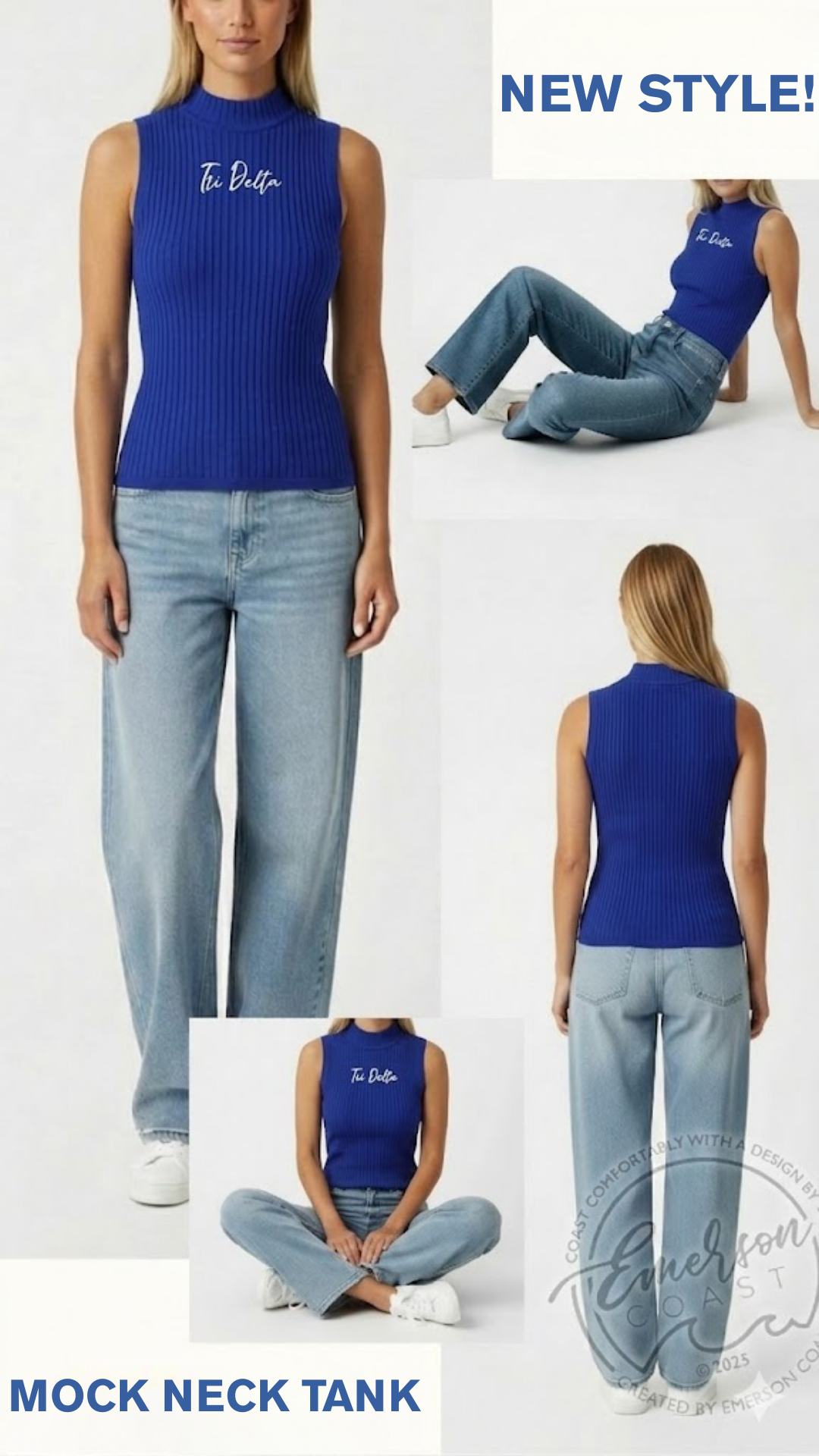 Emerson Coast Exclusive Mock Neck Tank