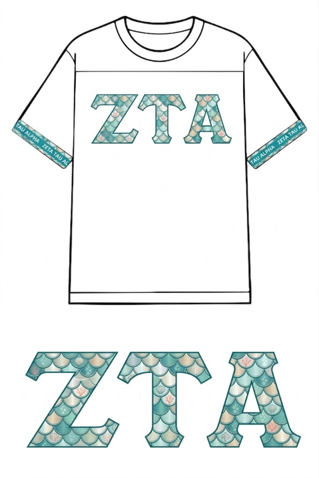 Zeta Under The Sea Bid Day Jersey