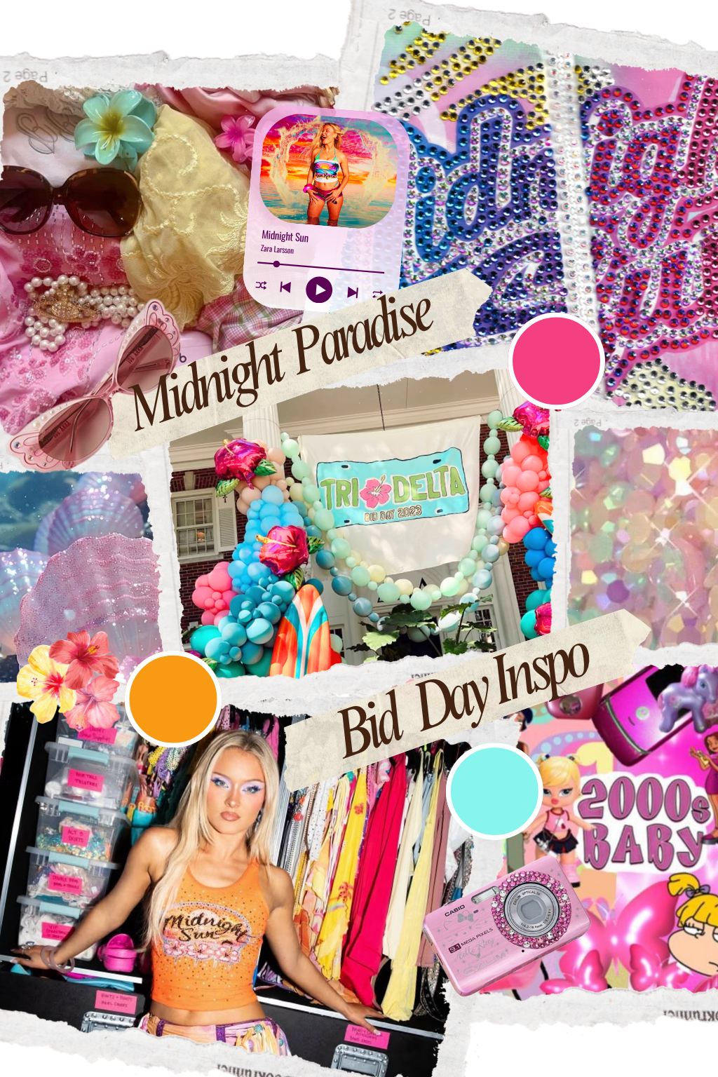 Gamma Phi Midnight Paradise Bid Day Tee