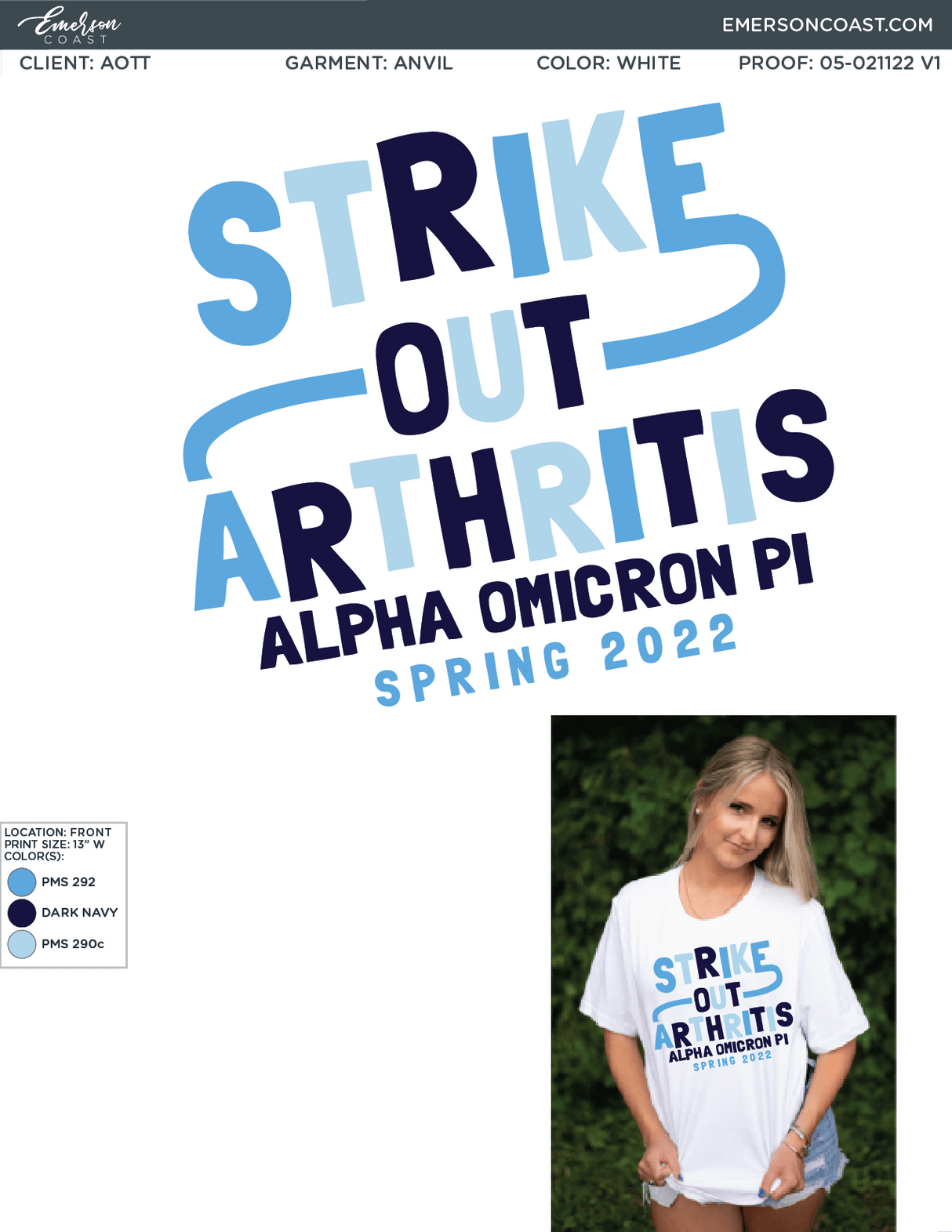 05-021122 Alpha Omicron Pi University of Louisiana at Monroe Philanthropy 2022-01