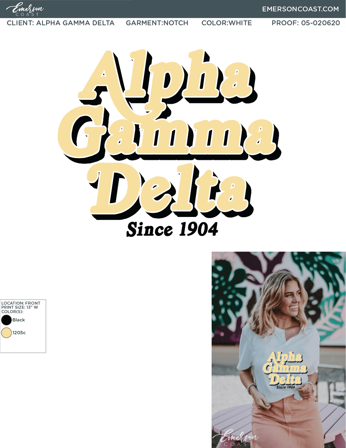 05-020620 Alpha Gamma Delta Georgia College & State University Notch Tee 2020 -01