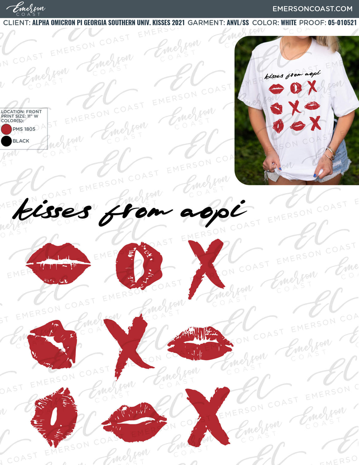 05-010521 Alpha Omicron Pi Georgia Southern University Kisses 2021