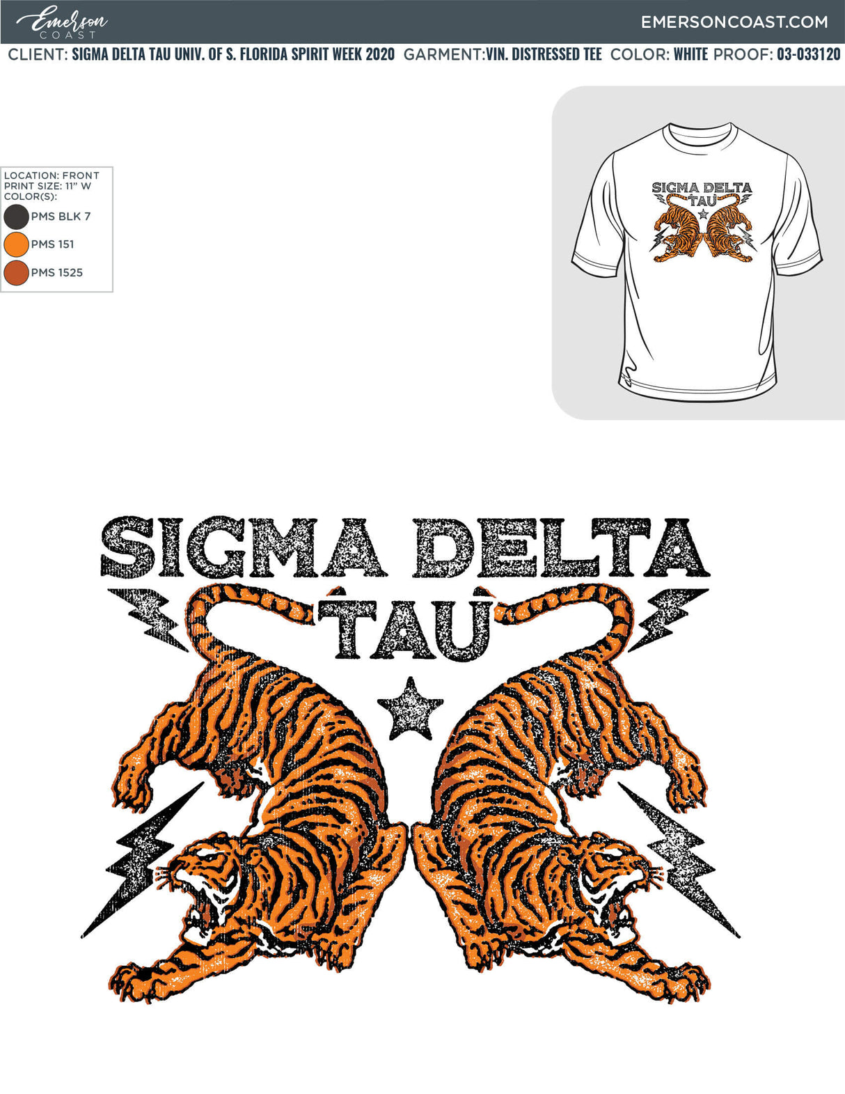 03-033120 Sigma Delta Tau University of South Florida Spirit Week 2020