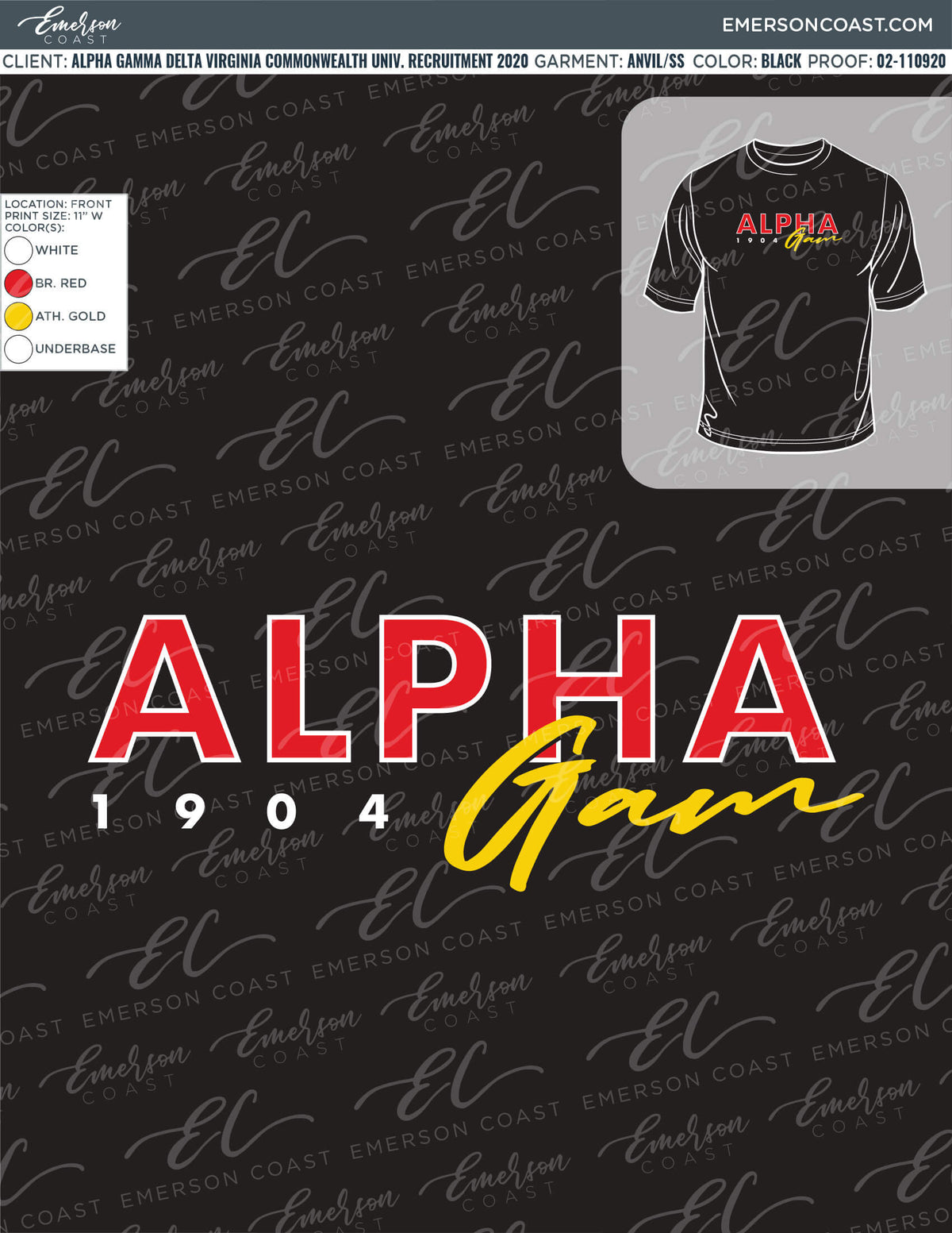 02-110920 Alpha Gamma Delta Virginia Commonwealth University Recruitment 2020 2
