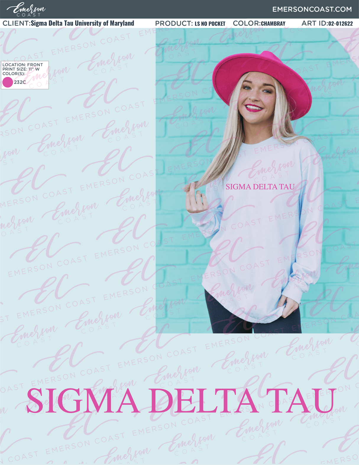 02-012622 Sigma Delta Tau University of Maryland Long Sleeve 2022-01