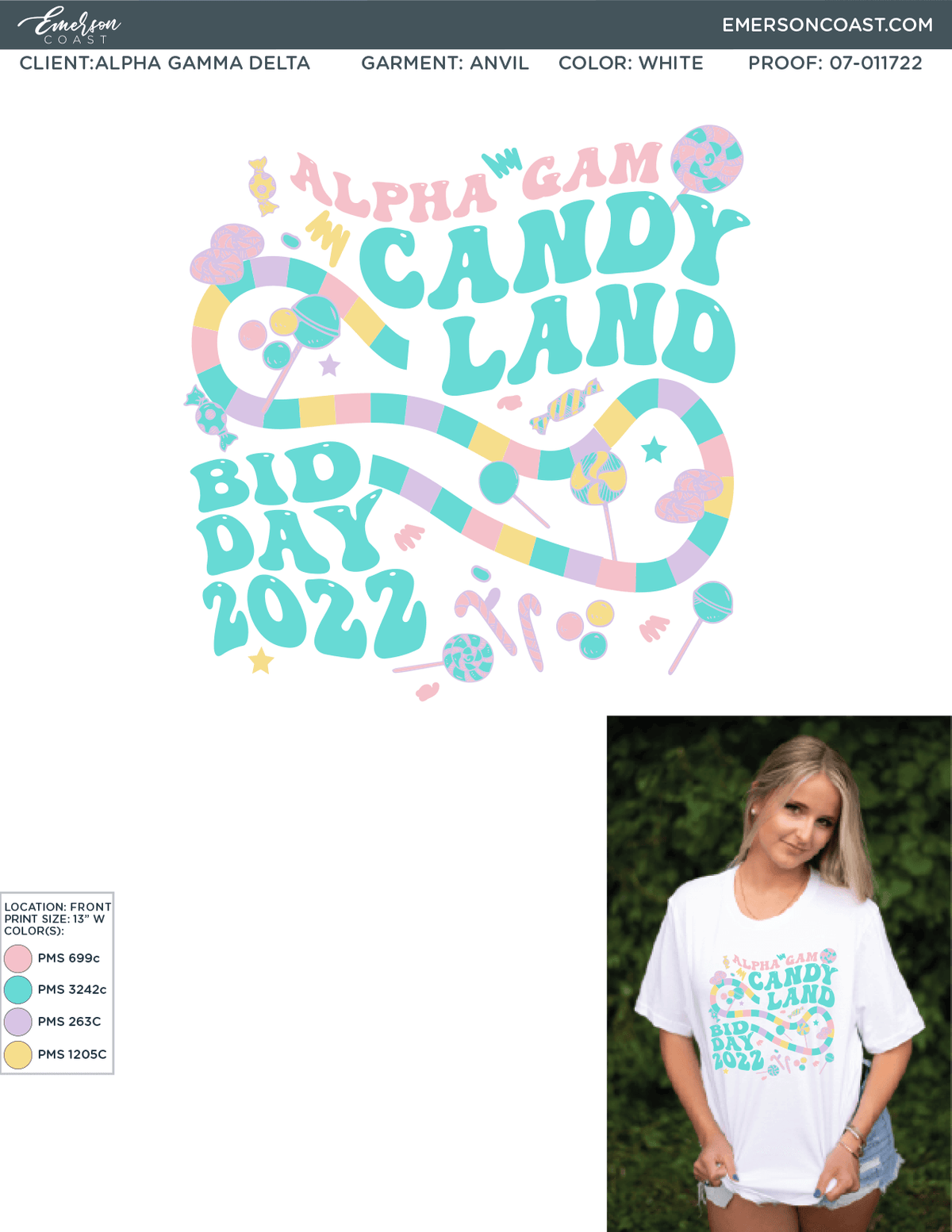 07-011722 Alpha Gamma Delta University of Tennessee at Chattanooga Bid Day 2022