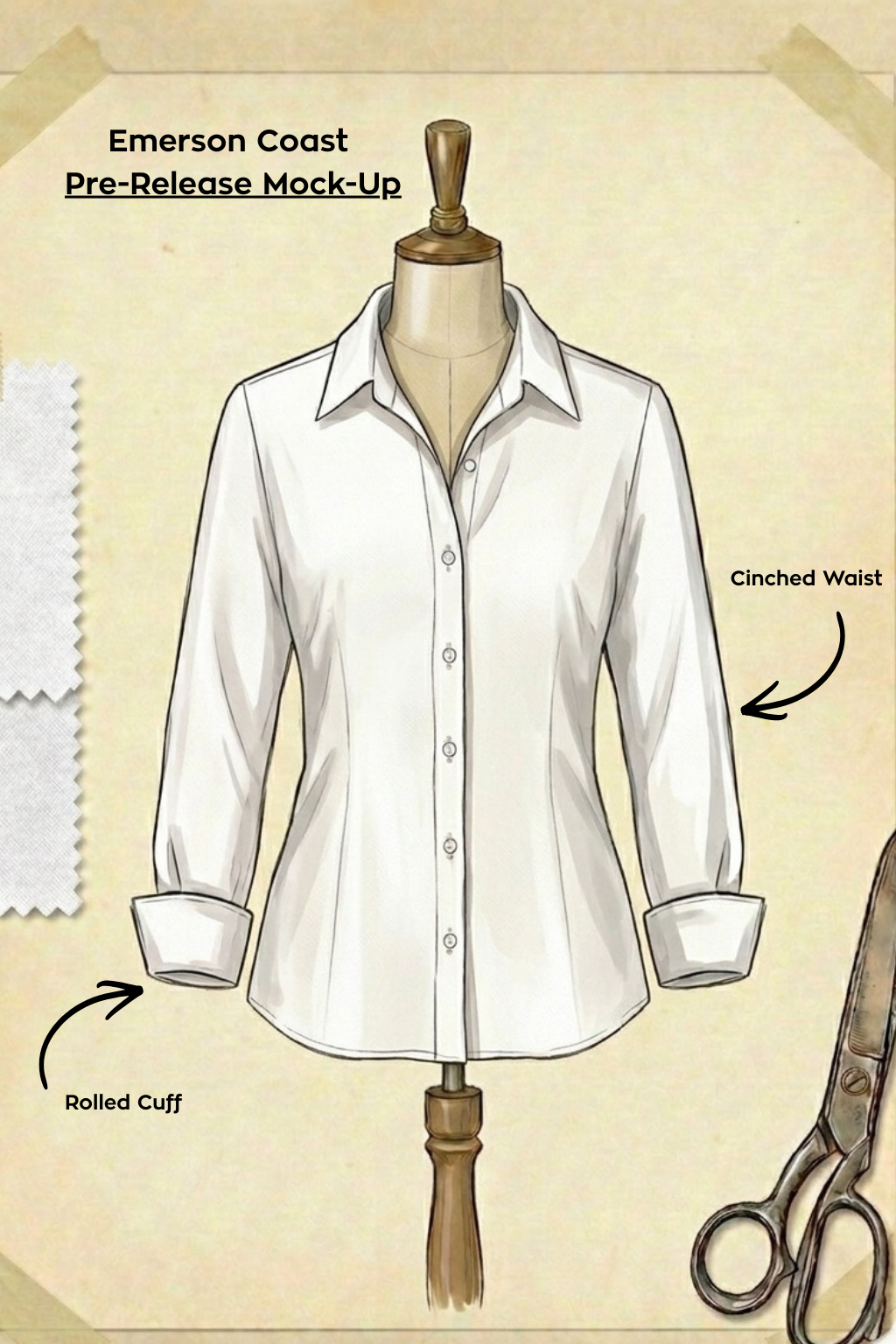 Pre-Release Style: Cinched Waist Button Down