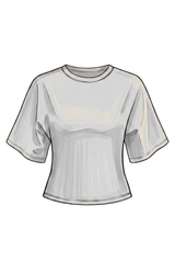 Emerson Coast Bell Sleeve Cinched Waist Tee