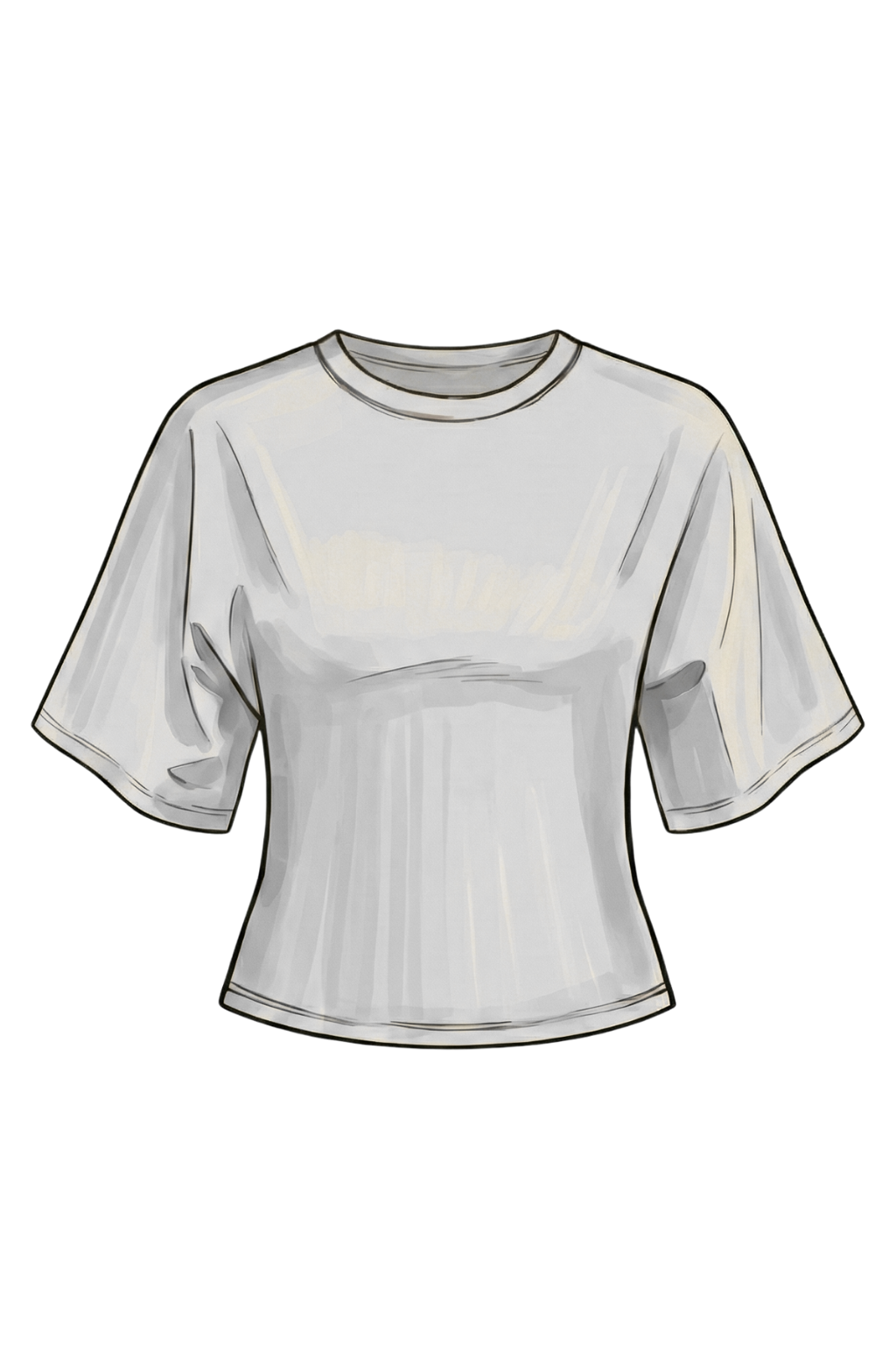 Emerson Coast Bell Sleeve Cinched Waist Tee