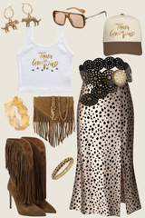Theta Gone Wild Gold Foil Baby Tank
