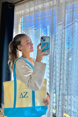 Delta Zeta Teal Bid Day Tote