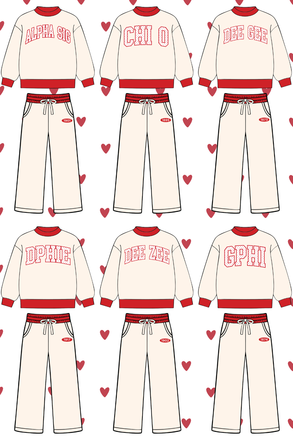 Valentines Mock Neck & Pant Set