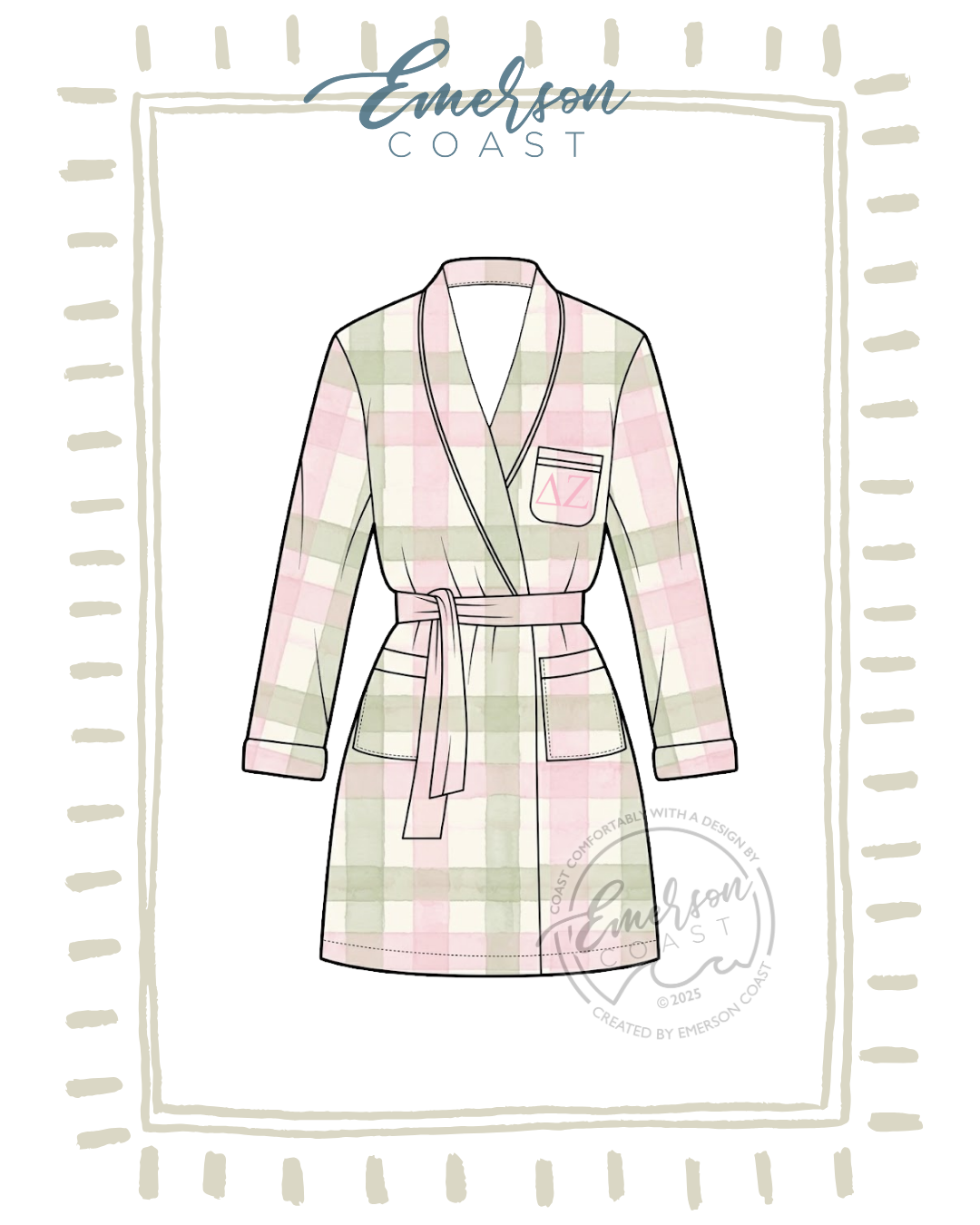 Emerson Coast Exclusive Gingham Robe
