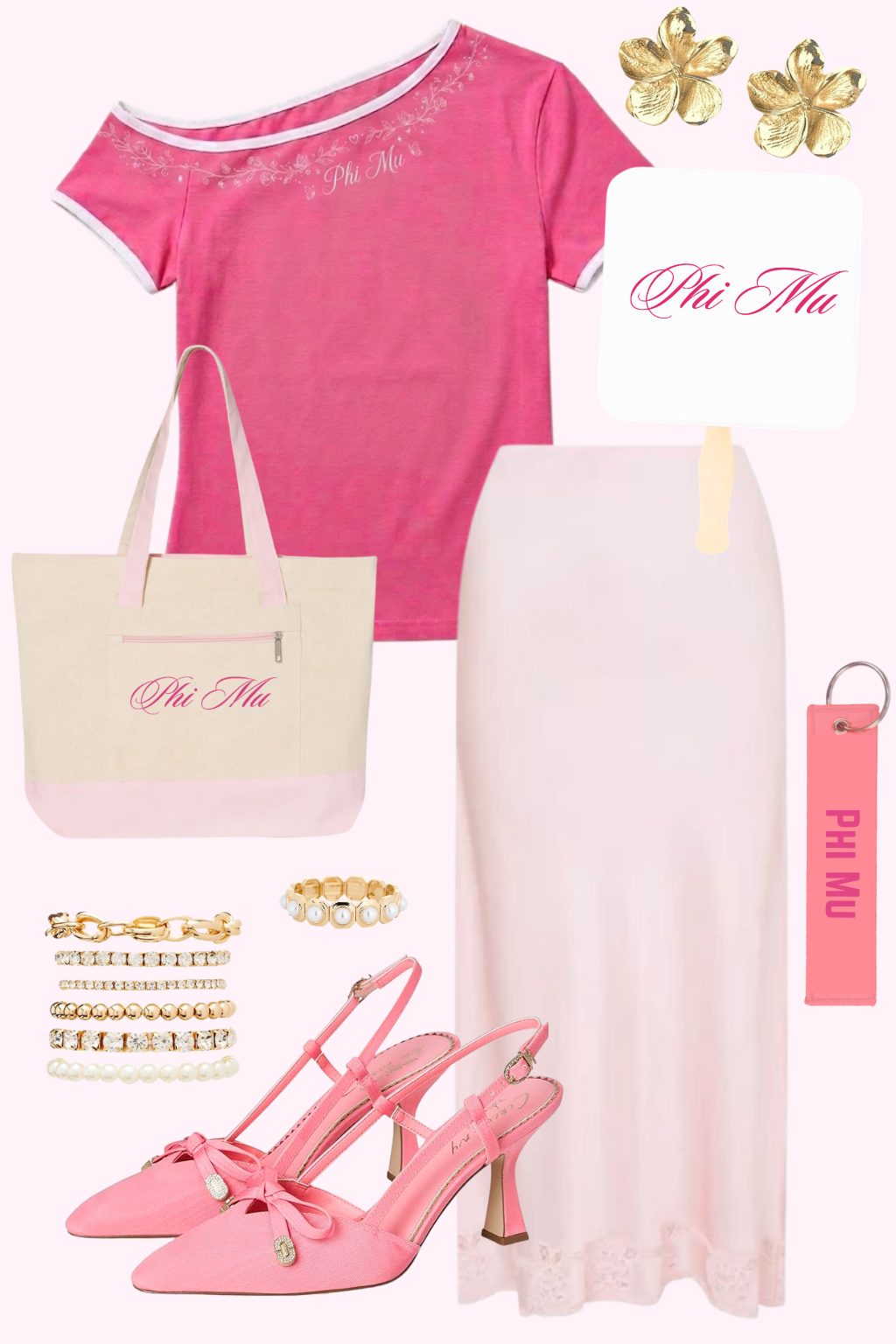 Phi Mu Garden Party Ruby Tee