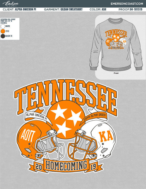 04-101519 Alpha Omicron Pi University of Tennessee Knoxville Homecoming 2019