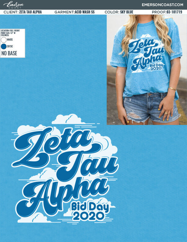 03-101719 Zeta Tau Alpha University of Virginia Spring Bid Day 2020
