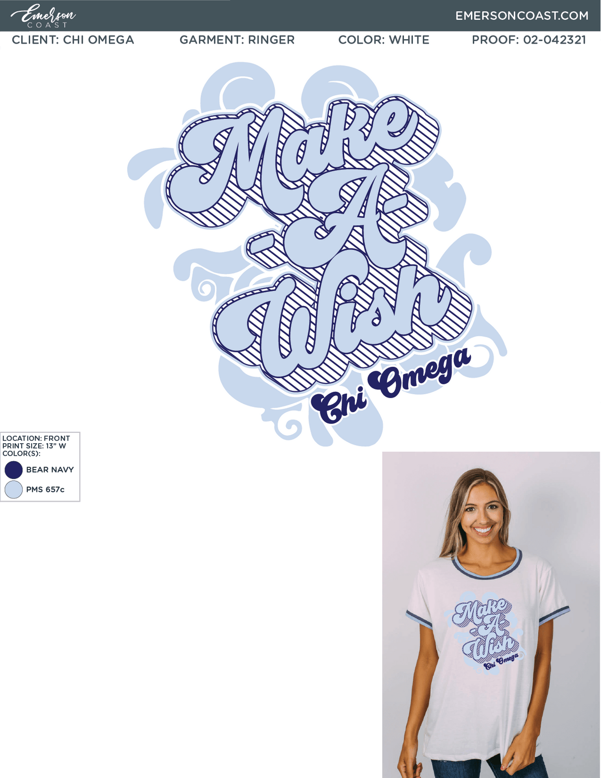 02-042321 Chi Omega University of Tennessee at Martin Make A Wish Recruitment 2021-01