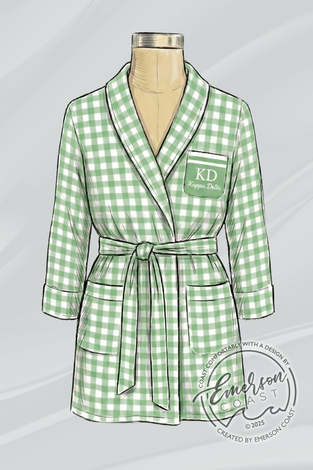 Emerson Coast Exclusive Gingham Robe