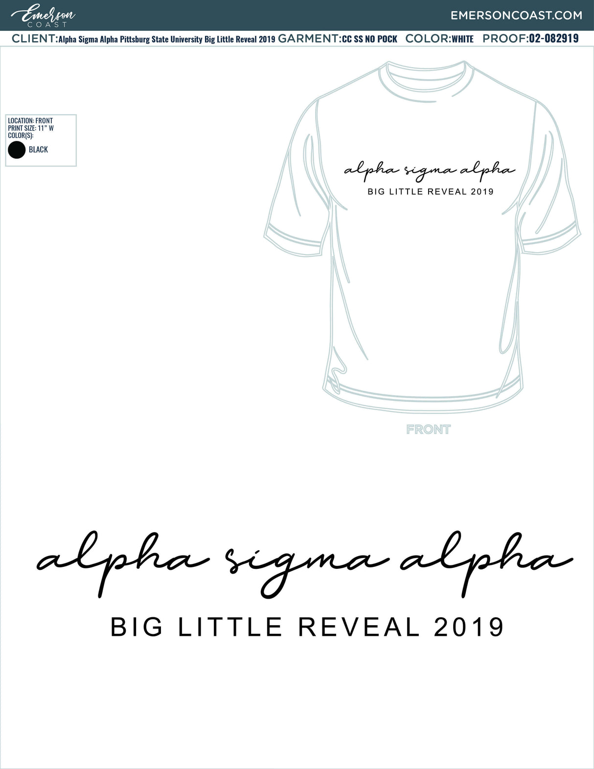 02-082819 Alpha Sigma Alpha Pittsburg State University Big Little Reveal 2019-01