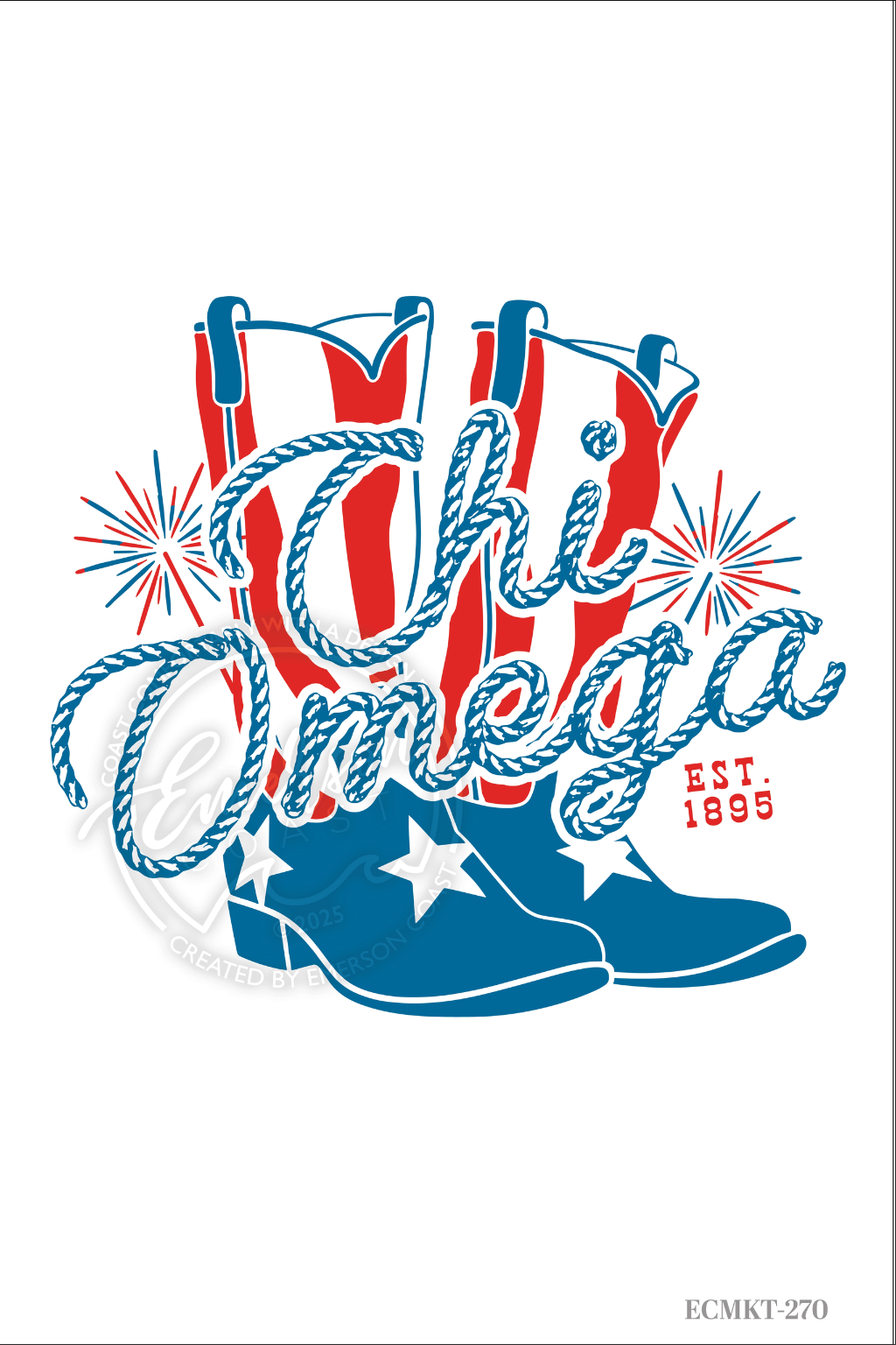Chi Omega 4th of July Work Week Tank