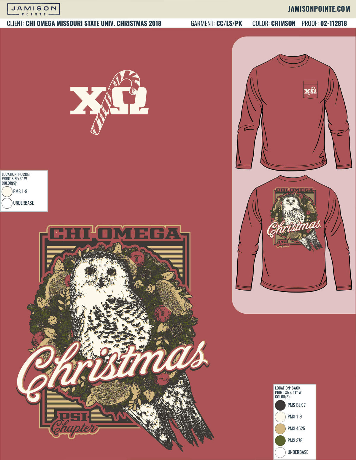 02-112818 Chi Omega Missouri State University Christmas 2018