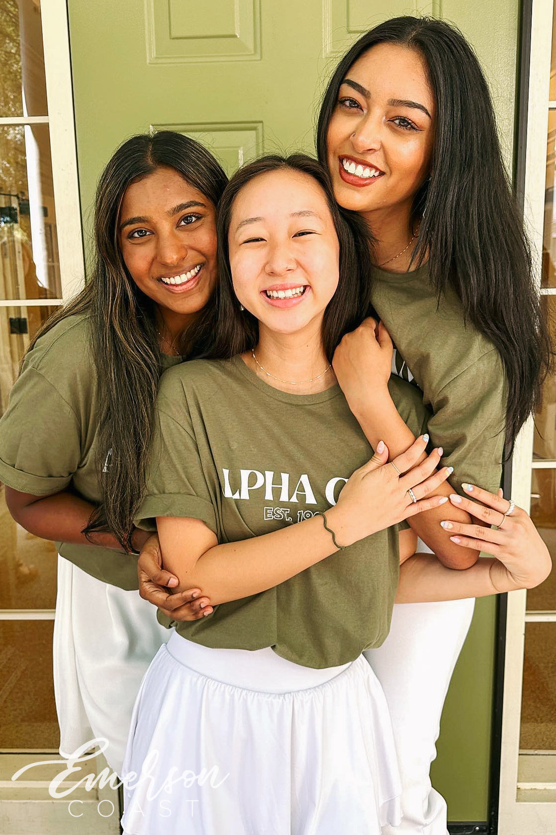 Alpha Gam Green Recruitment Tee