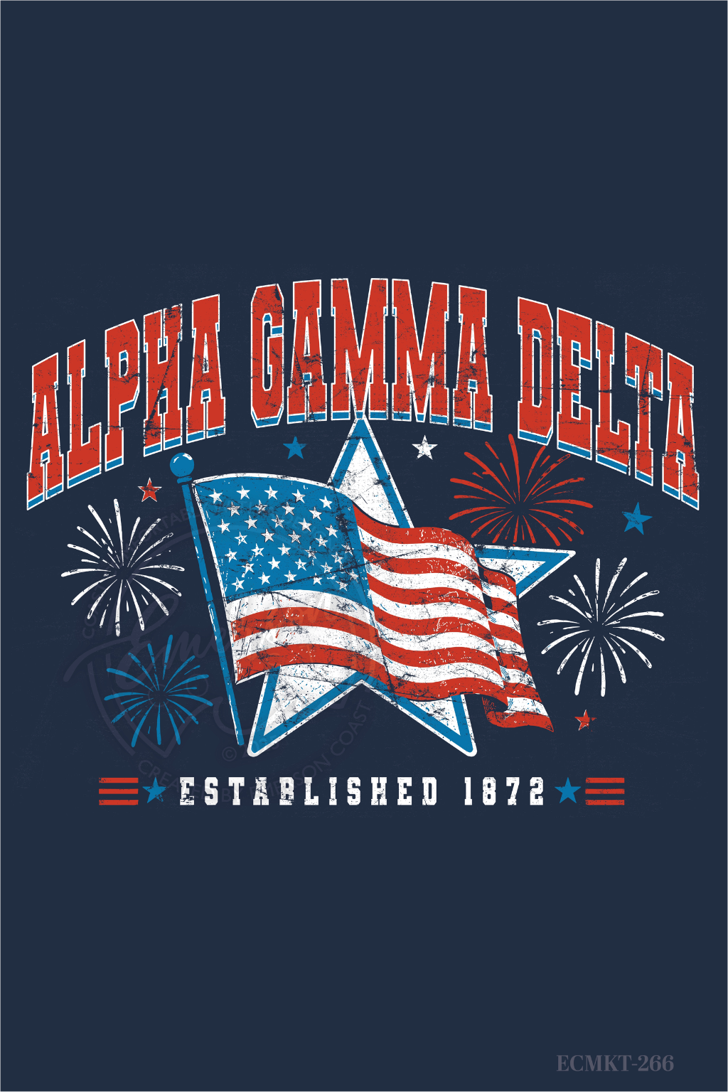 Alpha Gamma Delta American Work Week Tee