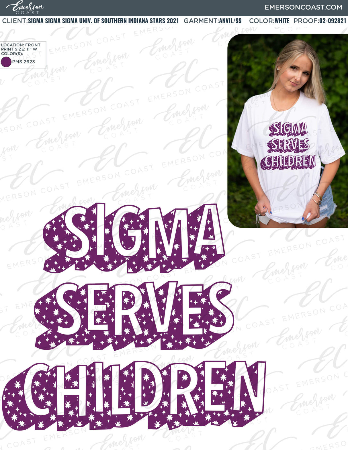 02-092821 Sigma Sigma Sigma University of Southern Indiana Stars 2021