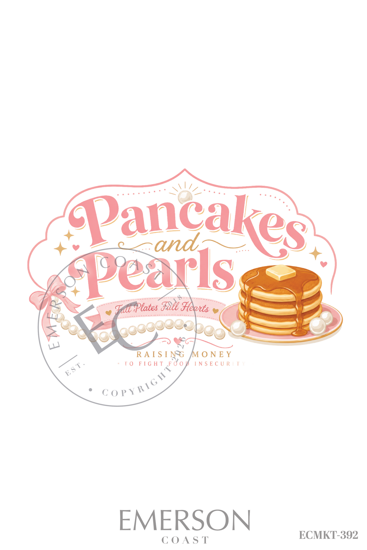 Alpha Gamma Delta Pearls And Pancakes T-Shirt