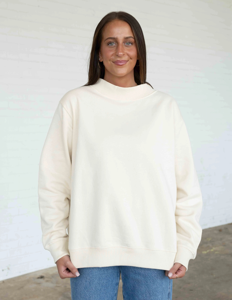 LAT Unisex Mockneck Fleece Sweatshirt