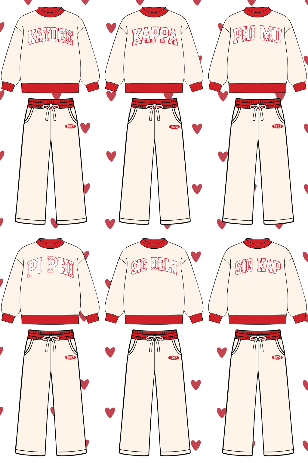 Valentines Mock Neck & Pant Set