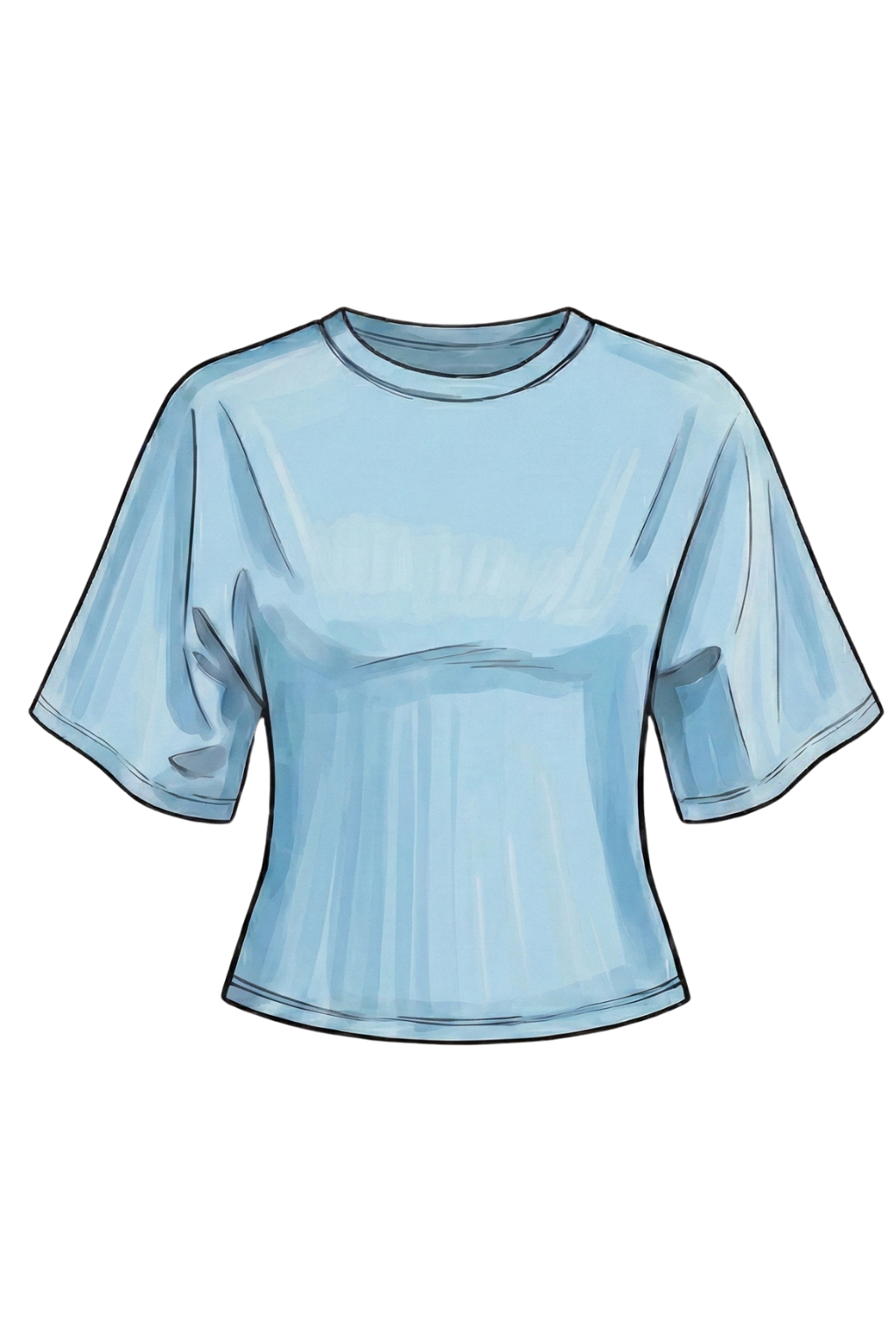 Emerson Coast Bell Sleeve Cinched Waist Tee