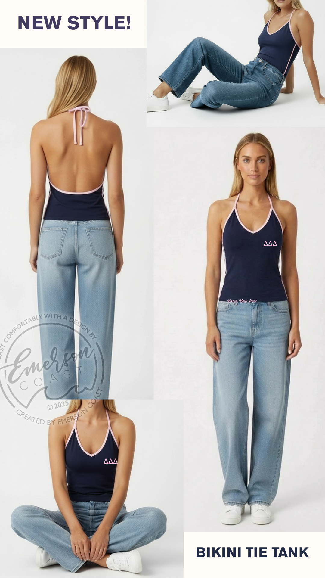 Emerson Coast Exclusive Bikini Tie Tank