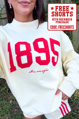 Chi O Vintage Varsity Mockneck