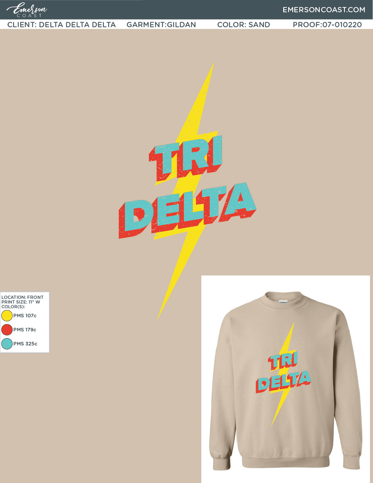 07-010220 Delta Delta Delta Ohio State University Lightning Sweatshirt 2020-01