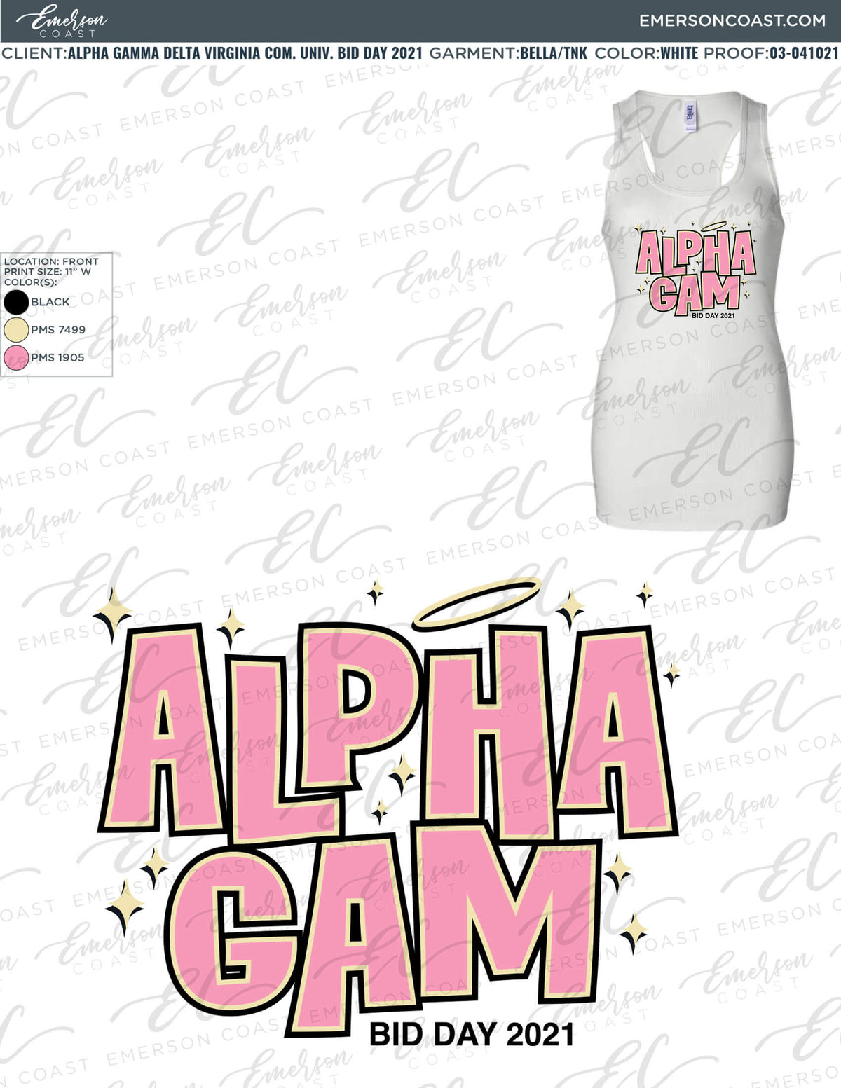 03-041021 Alpha Gamma Delta Virginia Commonwealth University Bid Day 2021 2