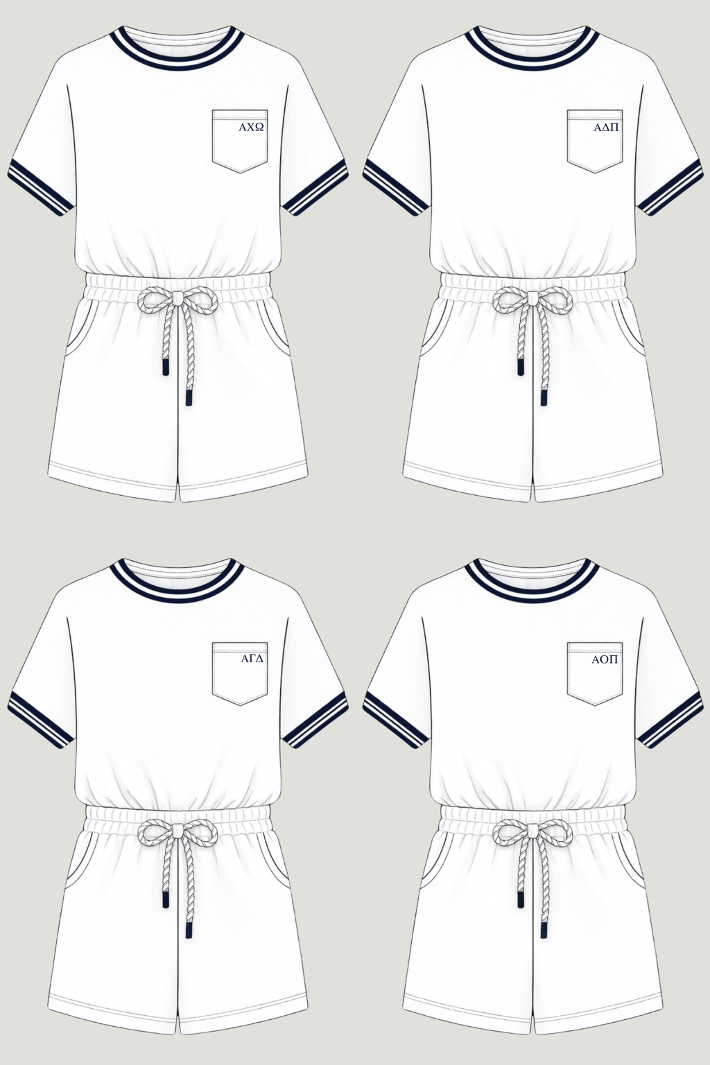 Sorority Country Club Romper