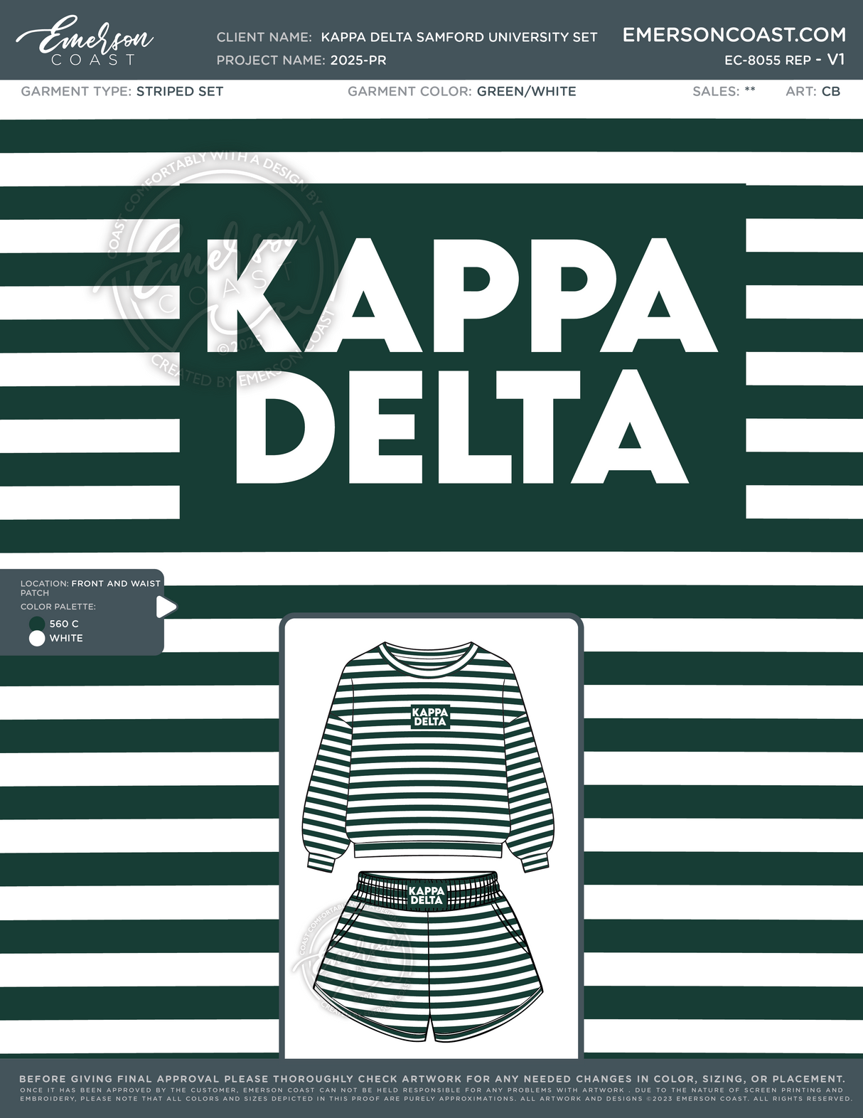 EC-8050 REP Kappa Delta Samford University Set 2025-PR