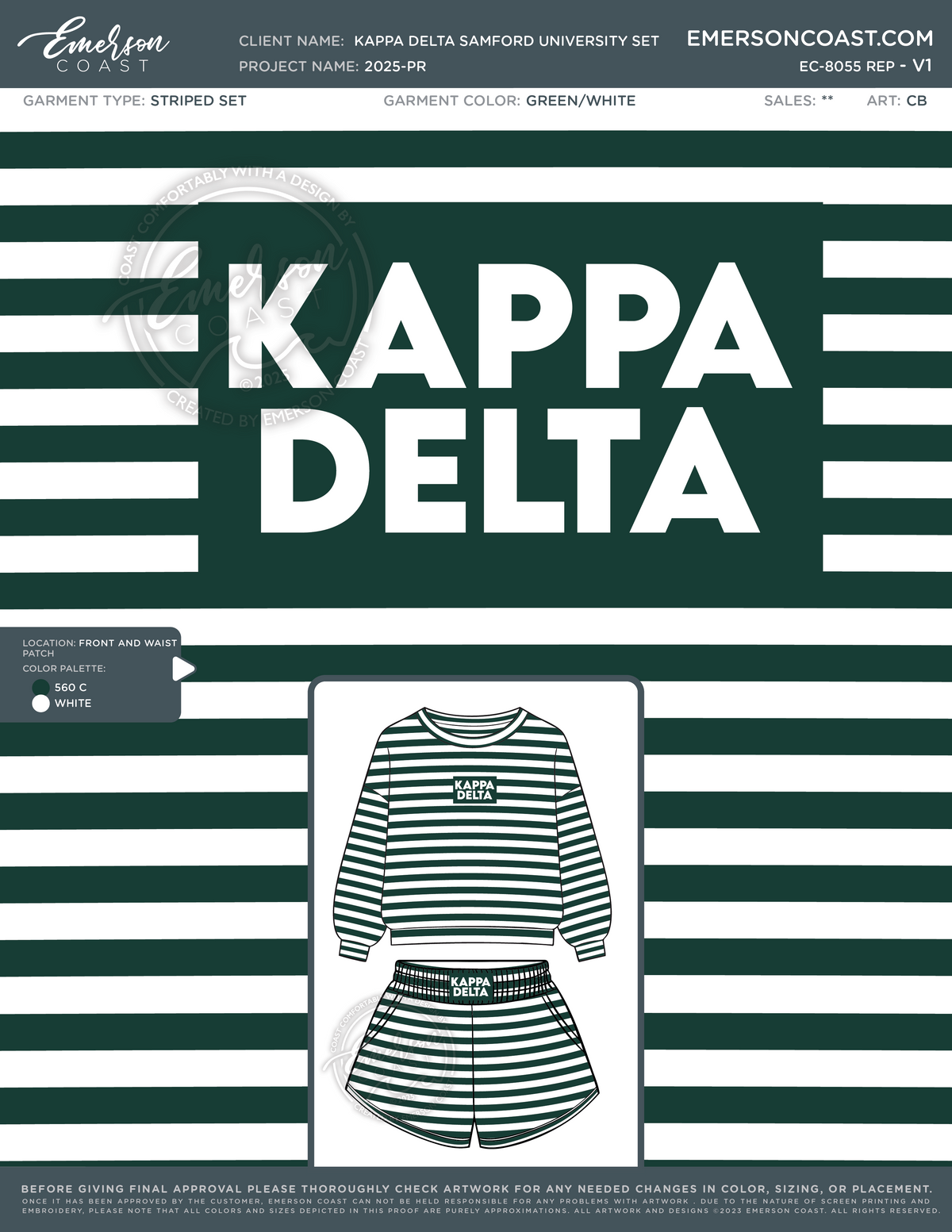 EC-8050 REP Kappa Delta Samford University Set 2025-PR