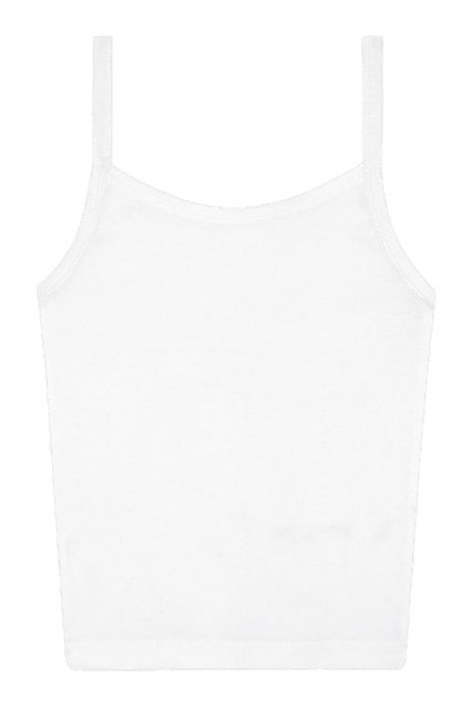 LA Apparel Baby Rib Spaghetti Tank