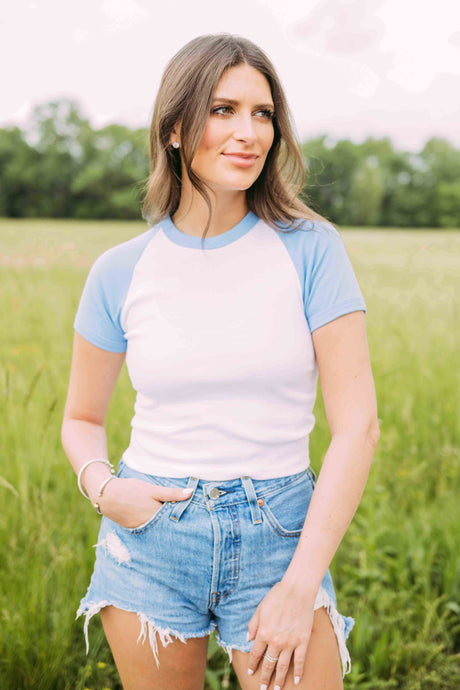 White/Baby Blue