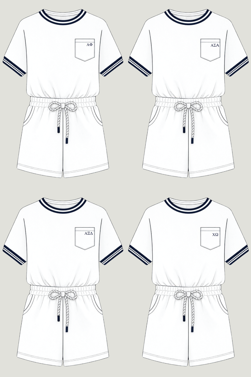 Sorority Country Club Romper