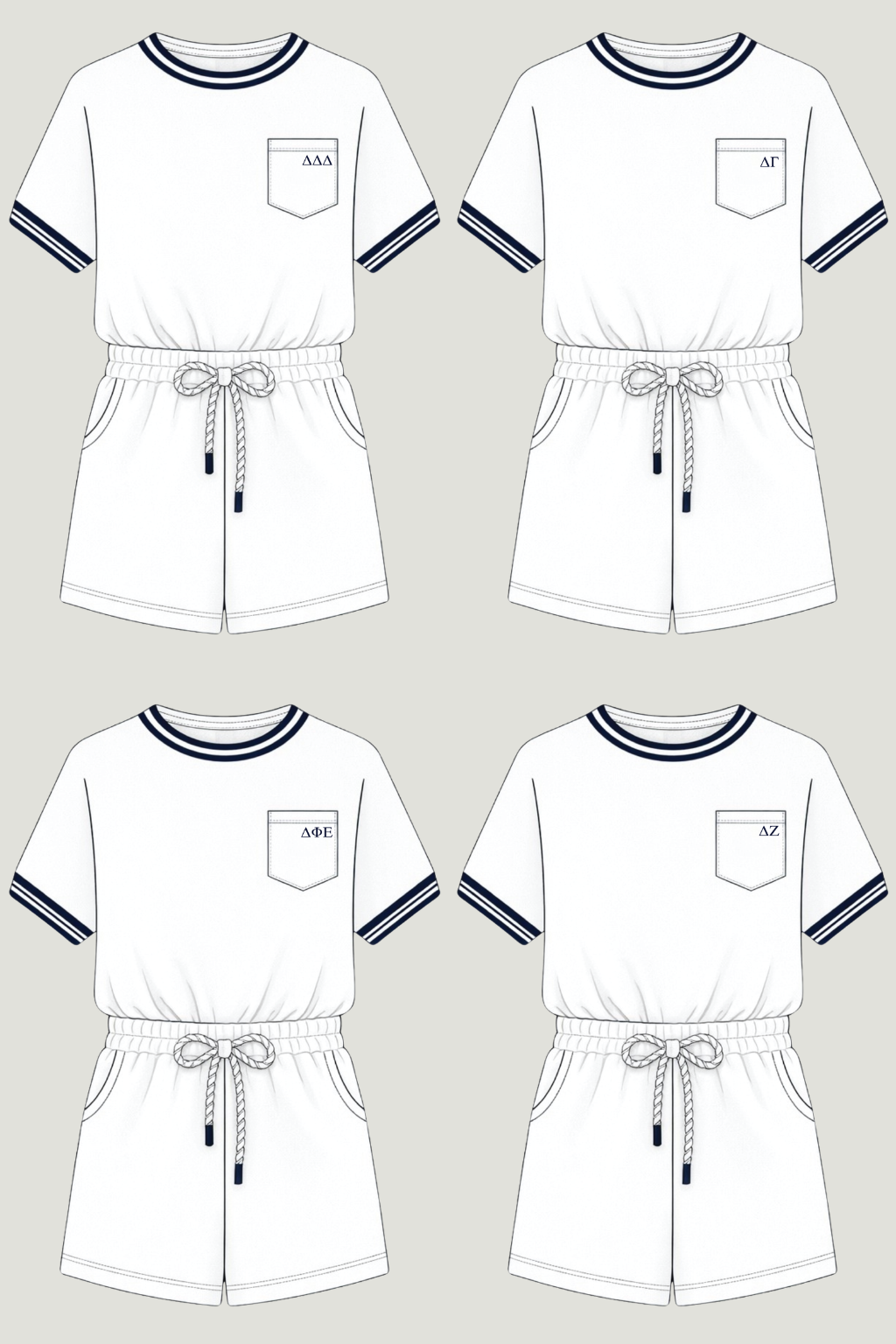 Sorority Country Club Romper