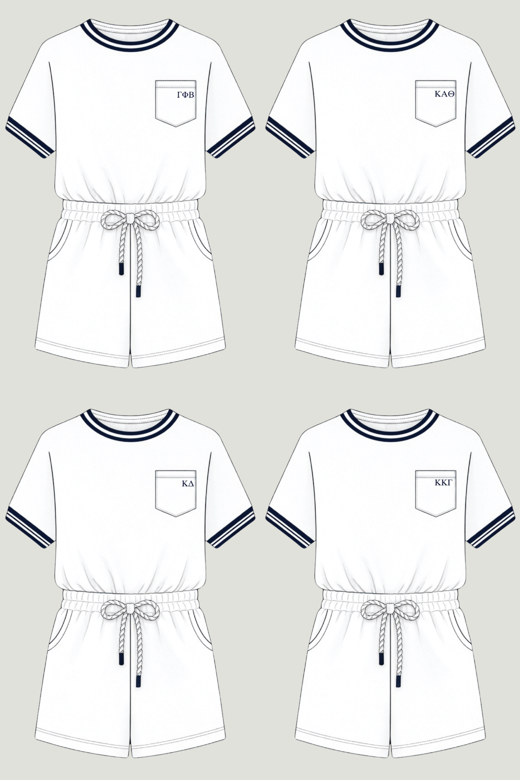 Sorority Country Club Romper